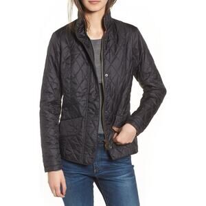 BARBOUR Womens Flyweight Cavalry Quilted Jacket Size 6 US / 10 UK Black EUR 36